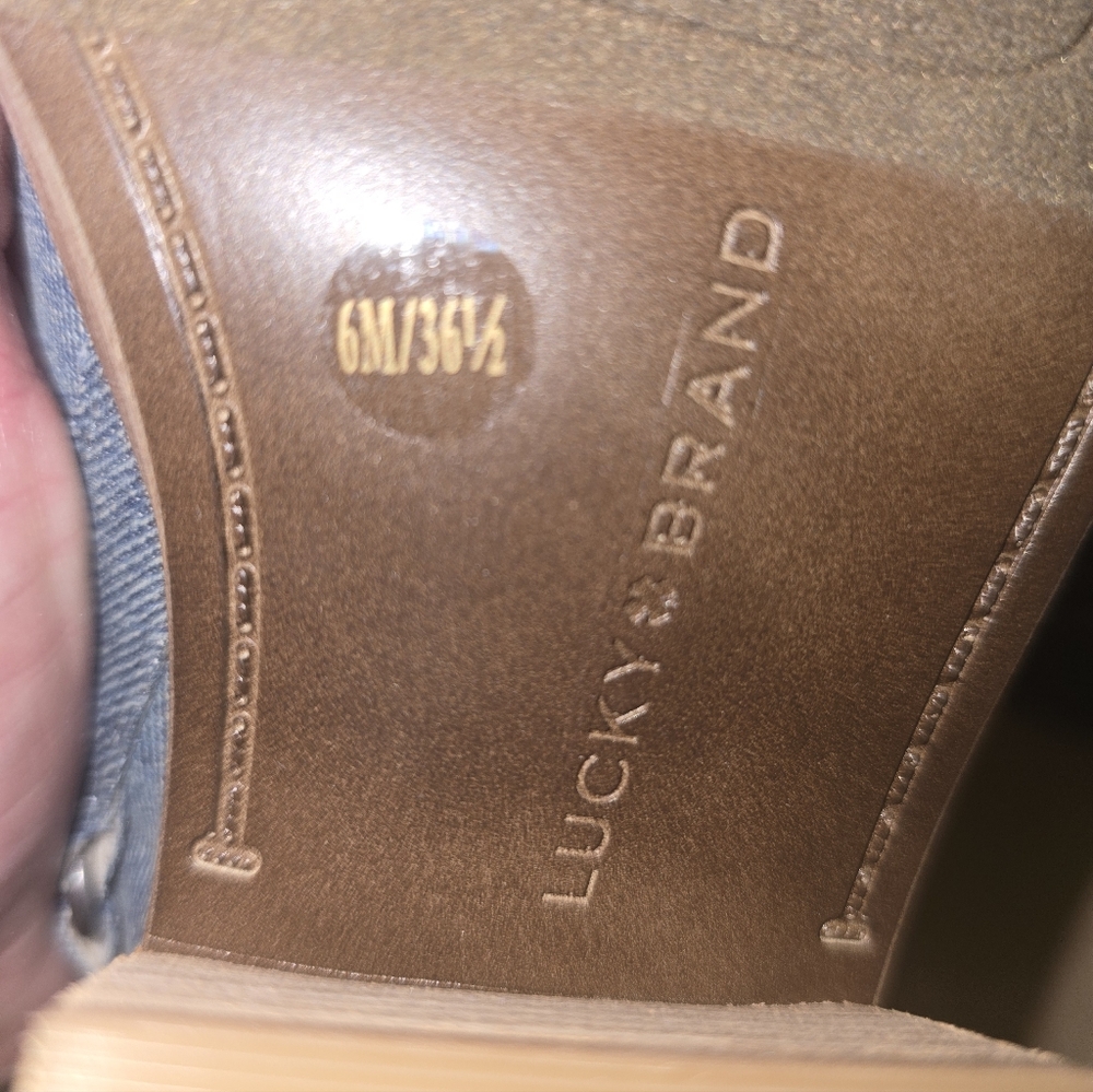 New In Box Lucky Brand Winola Ankle Strap Shooties Size:  6 - Picture 7 of 12